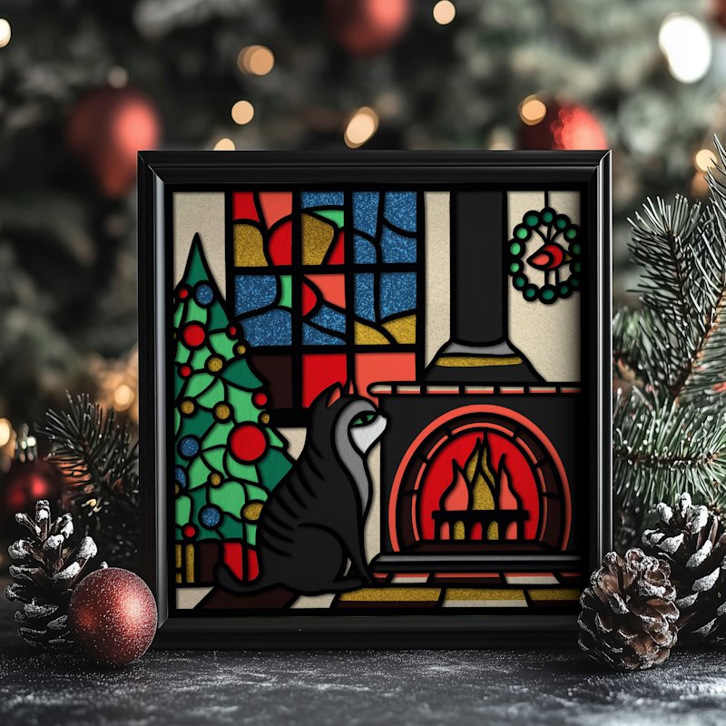 Christmas Shadow Box Gift Cards Set - Image 11