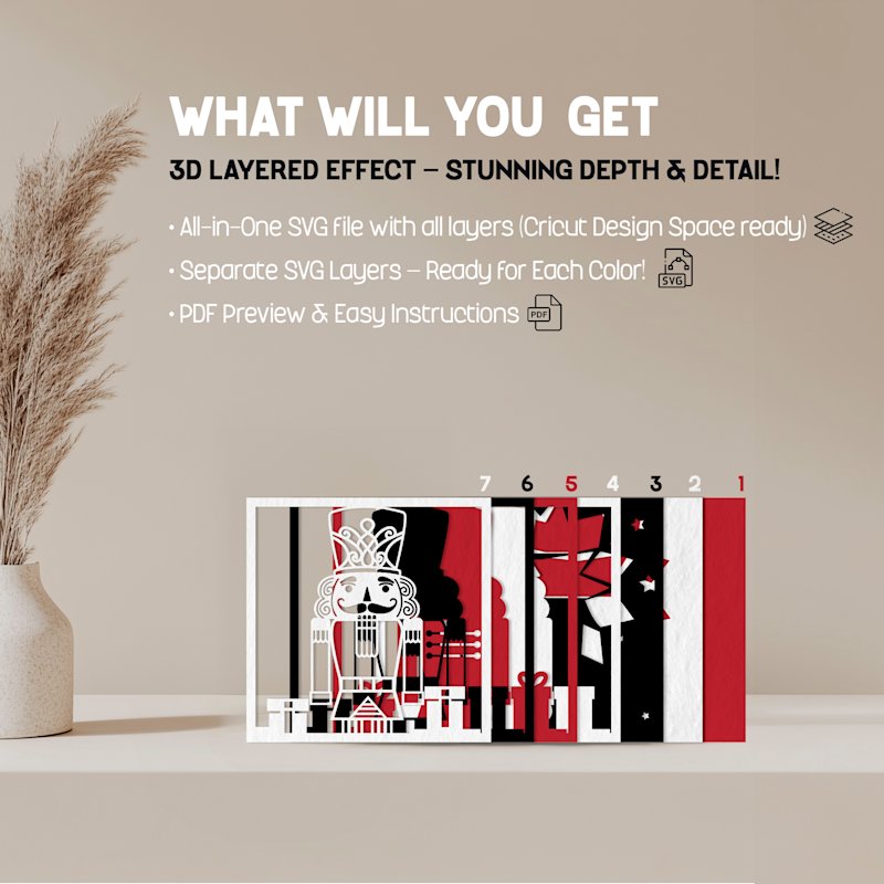 Christmas Shadow Box Nutcracker - Image 02