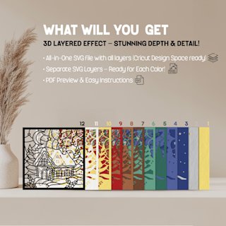 Christmas Shadow Box Gingerbread House - Image 02