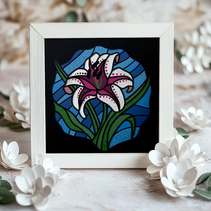 Shadowbox Flower Lily - image 05