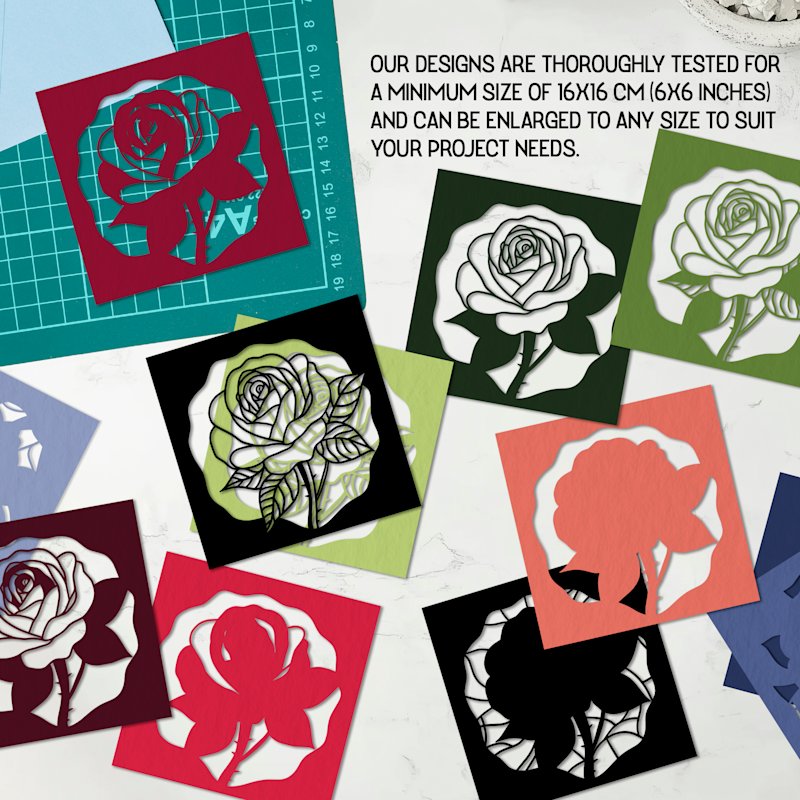 Shadowbox Flower Rose - image 06