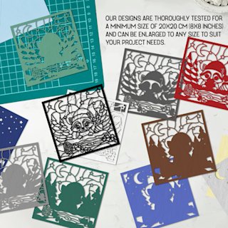 Christmas Shadow Box Raccoon - Image 07