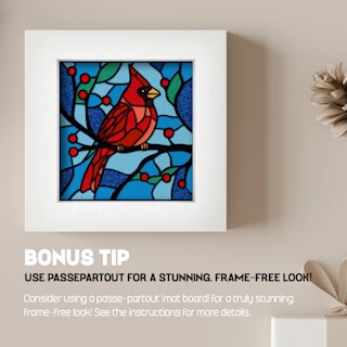 Shadowbox Red Cardinal - Image 03