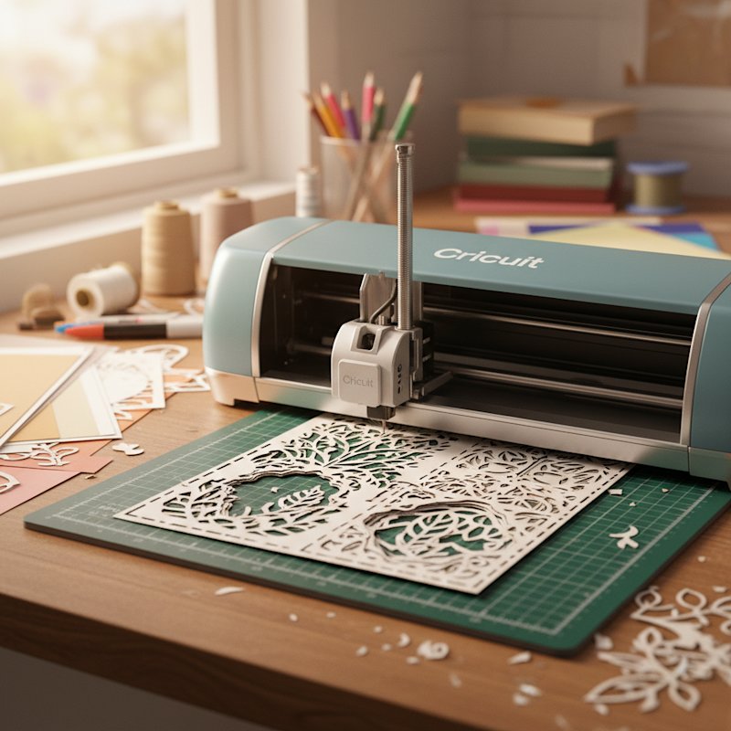 Cut Paper Shadow Box Layers with Cricut Step-by-Step