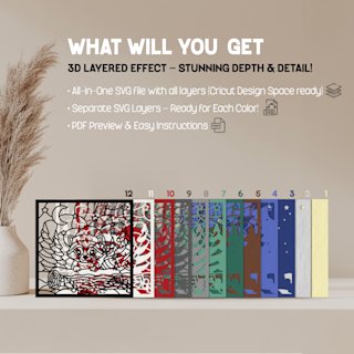 Christmas Shadow Box Raccoon - Image 02