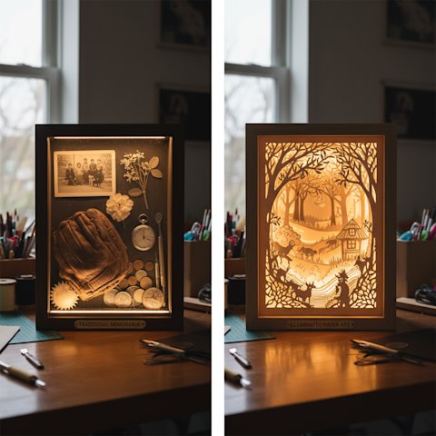 Paper Cut Shadow Box vs Traditional - Key Differences