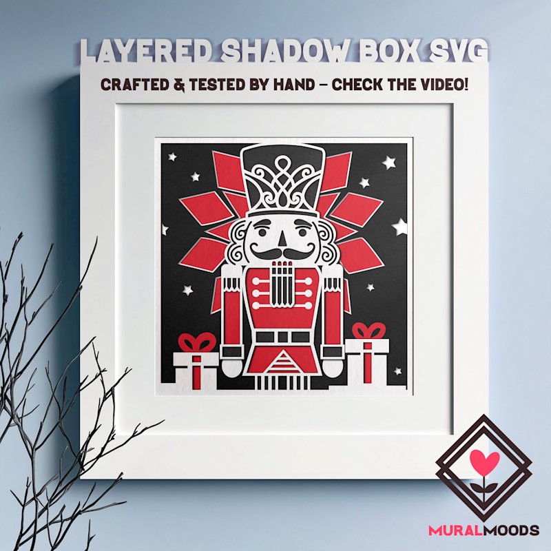 Christmas Shadow Box Nutcracker - Image 01