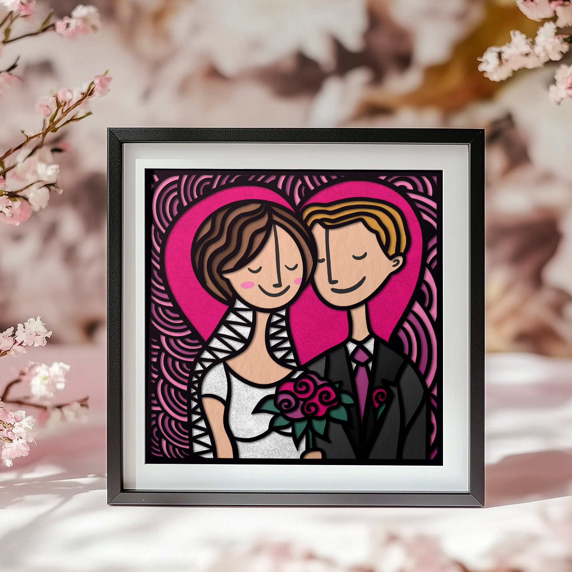 Shadowbox Wedding Anniversary