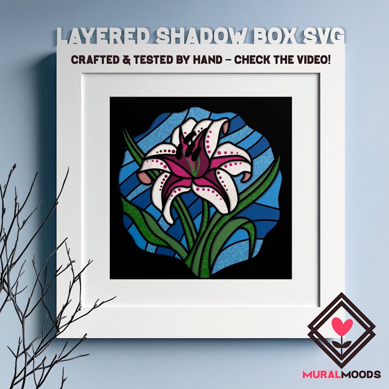Shadowbox Flower Lily - image 07