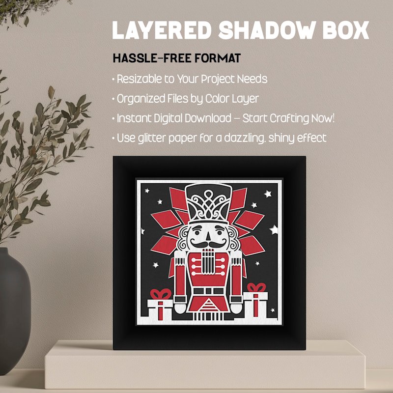 Christmas Shadow Box Nutcracker - Image 04